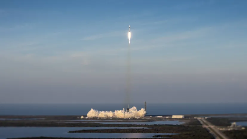 Misja kapsuły Dragon na statku SpaceX Falcon 9, z Kennedy Space Center w Titusville, Floryda, USA, 14 marca EPA/CRISTOBAL HERRERA-ULASHKEVICH; PAP/EPA.
