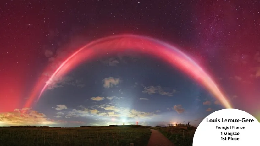 Louis Leroux-Gere (Francja), A rare phenomenon: Full STEVE panorama. 1. miejsce w kategorii &quot;astrokrajobraz&quot;