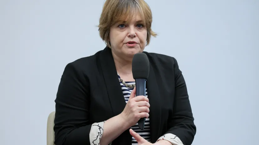 26.08.2025. Wiceminister nauki i szkolnictwa wyższego Karolina Zioło-Pużuk podczas konferencji &quot;Horyzont Ibris&quot;- Wyzwania i szanse polskiej nauki, w Centrum Prasowym PAP w Warszawie, 26 bm. (ad) PAP/Rafał Guz