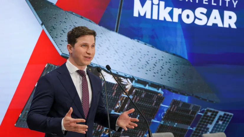 Warszawa, 14.05.2025. Dyrektor generalny i współzałożyciel ICEYE Rafał Modrzewski. Fot. PAP/Paweł Supernak