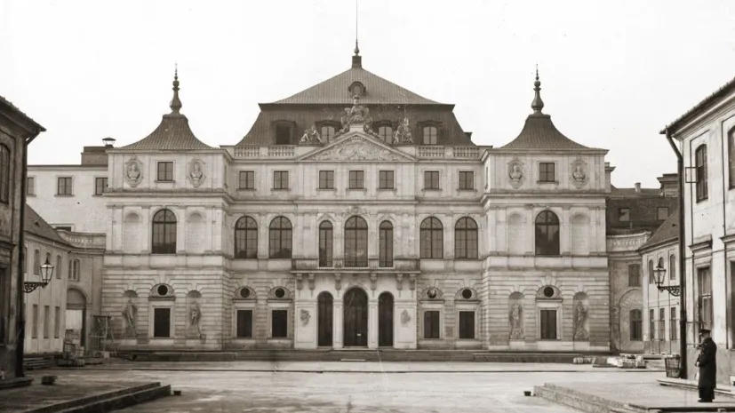 Pałac Brühla w roku 1936. Fot. Wikipedia/ domena publiczna