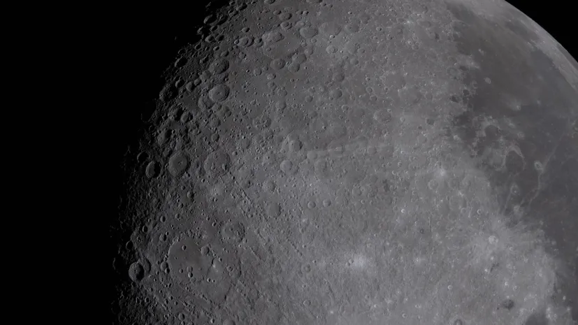 Powierzchnia Księżyca. Fot. EPA/NASA 06.04.2026