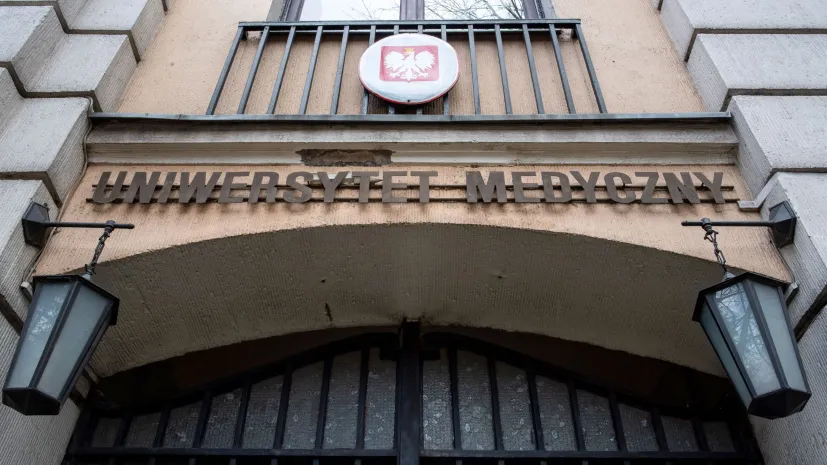 08.03.2021. Rektorat Uniwersytetu Medycznego w Łodzi. PAP/Grzegorz Michałowski