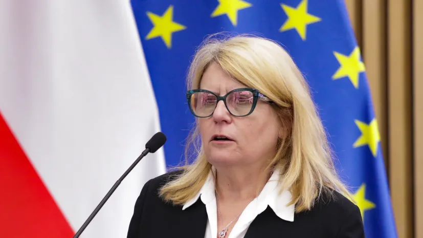 Warszawa, 27.02.2026. Rektor Uniwersytetu im. Adama Mickiewicza w Poznaniu prof. Bogumiła Kaniewska. PAP/Tomasz Gzell