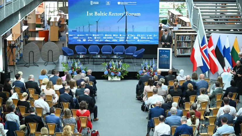 Gdańsk, 29.06.2026. Uczestnicy I Bałtyckiego Forum Rektorów w Gdańsku. PAP/Andrzej Jackowski