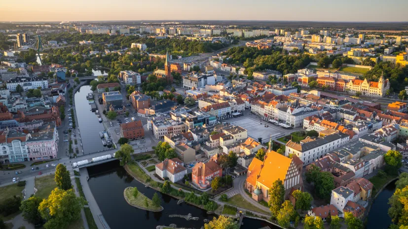 Bydgoszcz, panorama miasta. Fot. Adobe Stock