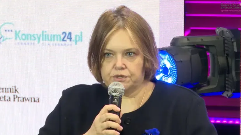 Warszawa, 15 czerwca 2026 r. Wiceministra nauki Karolina Zioło-Pużuk na Kongresie Nauka dla Społeczeństwa. Fot. z transmisji online