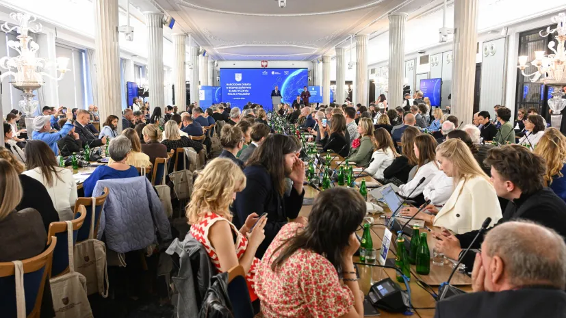 Warszawa, 07.09.2026. Narodowa debata o bezpieczeństwie klimatycznym Polek i Polaków w Sejmie, 7 bm. Debata organizowana jest m.in. przez Komitet ds. Kryzysu Klimatycznego Polskiej Akademii Nauk. (sko) PAP/Radek Pietruszka
