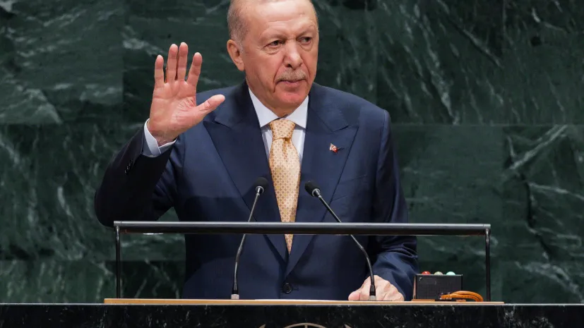 Prezydent Turcji Recep Tayyip Erdogan. EPA/OLGA FEDOROVA 22.09.2026