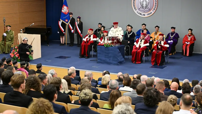 Lublin, 23.10.2026. Inauguracja roku akademickiego 2026/2027 Uniwersytetu Marii Curie-Skłodowskiej w Lublinie, 23 bm. (ad) PAP/Wojtek Jargiło